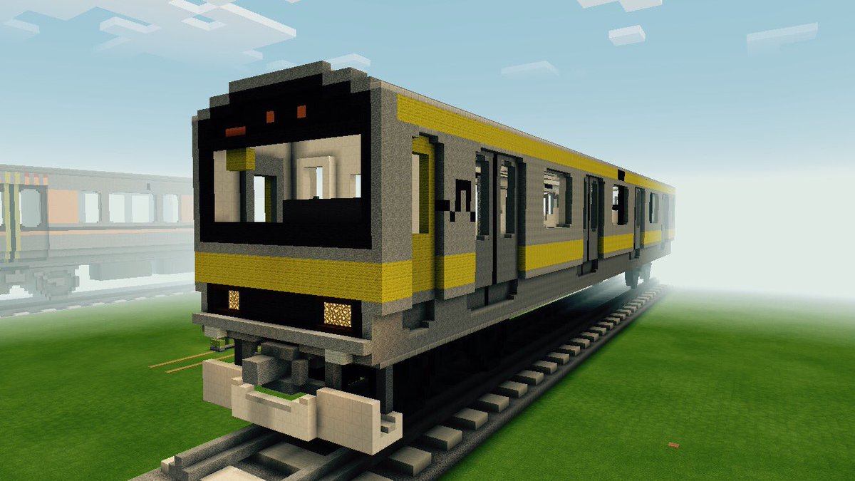 とーたつ E231系が完成しました 割とリアルにできたと思ってます Minecraft建築コミュ