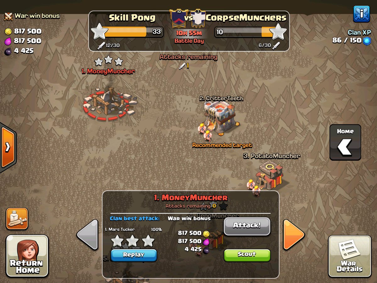 The satisfaction of hitting their top guy for 3. #gangnamstyle #ClashOfClans