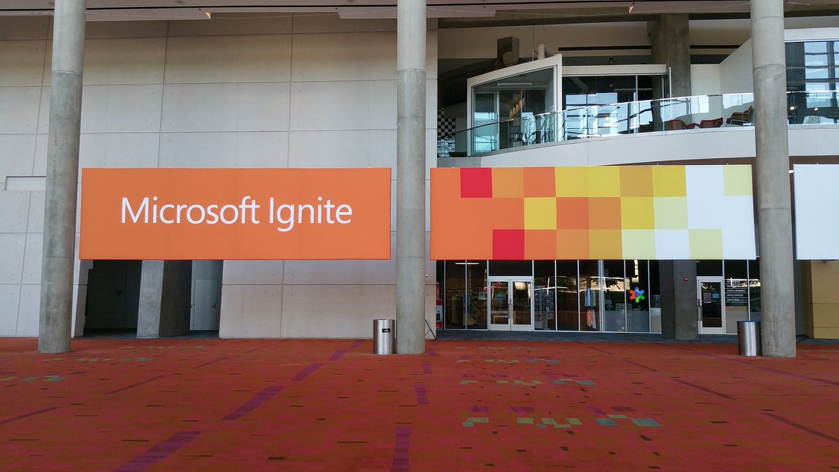 #MicrosoftIgnite here we are!