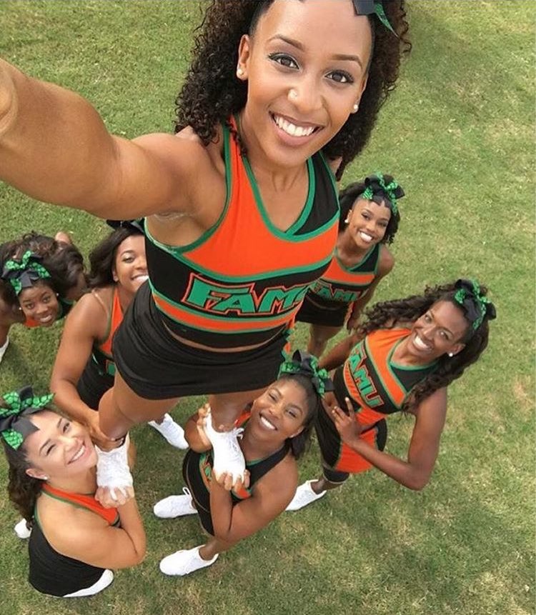 justcallme_ev's tweet image. Favorite picture from yesterday #FAMUcheer 🐍🎀😌