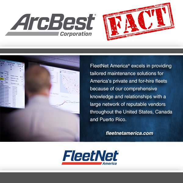ArcBestCorp's tweet image. #ArcBestFact: @FleetNetAmerica provides tailored maintenance solutions for fleets 
#trucking #FleetNet #trucks #maintenance