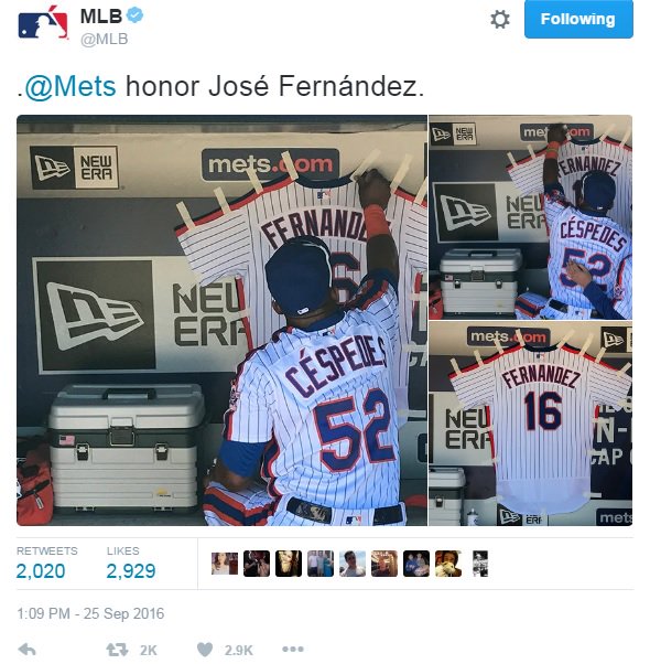 PICTURES World mourns death of Jose Fernandez on social media bit.ly/2dkg7cg?utm_me… https://t.co/28VWYwqVMR