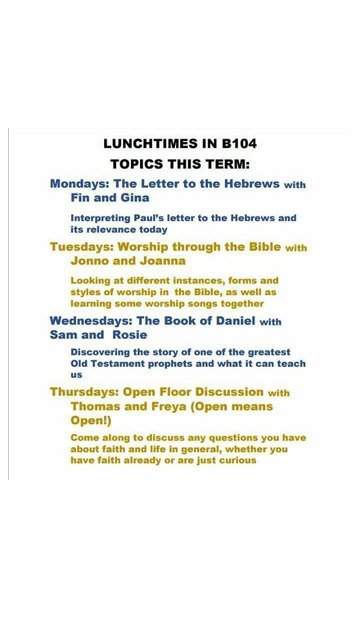 HRSFC_CU's tweet image. hello lovely people! here is our small group timetable for this year. would love to CU there (excuse the pun!)