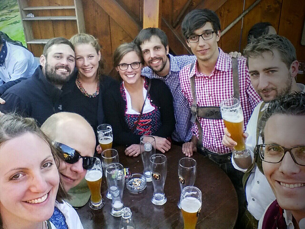 qualicen's tweet photo. Yes, we're from Munich, yes, we're @ oktoberfest! Auf eine friedliche Wiesn! @binsanoj @ederseb @hauptmab https://t.co/PMcZZiL13o