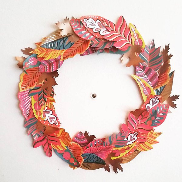Paper_Source's tweet image. The first day of fall was only Thur, but we are all in - looks like @sarahcalcagno10  is too with our festive Paint Leaves Wreath 🍂🍁