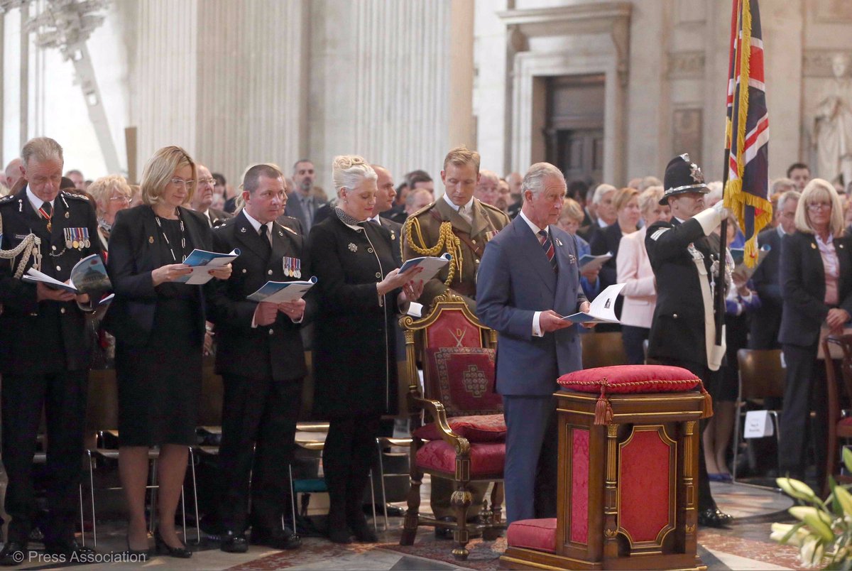 ClarenceHouse's tweet image. The Prince attended the National #PoliceMemorialDay Service @StPaulsLondon today, remembering those who lost their lives while on duty.
