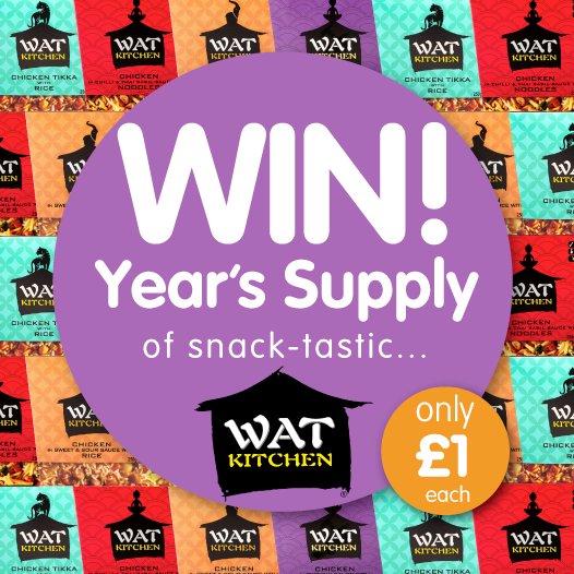 emdarlington's tweet photo. FLW&RT @bmstores ⚡️HURRY⚡️Win a YEAR'S supply of @WATKITCHEN Noodles Ends midnight 28/09 #win #watkitchen #noodles https://t.co/eDsH7aoPU4
