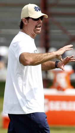 Notre Dame has fired its defensive coordinator a day after the Irish fell 38-35 to Duke.