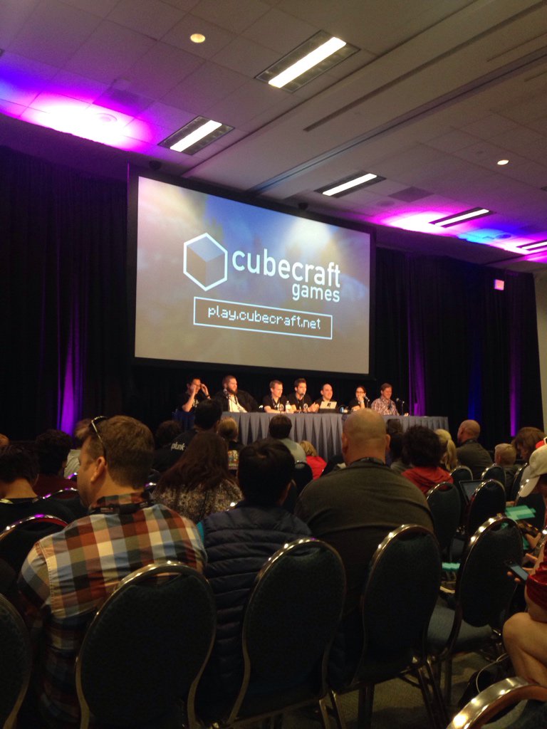 Sougent's tweet image. Very good questions @ #MineTheCode panel #MINECON2016