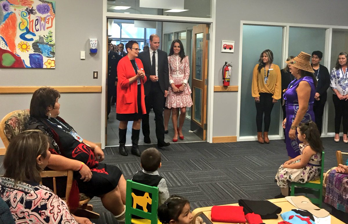 The Duke and Duchess arrive <a href="/ShewayBC/">Sheway</a> - a charity helping vulnerable mothers overcoming addiction #RoyalVisitCanada