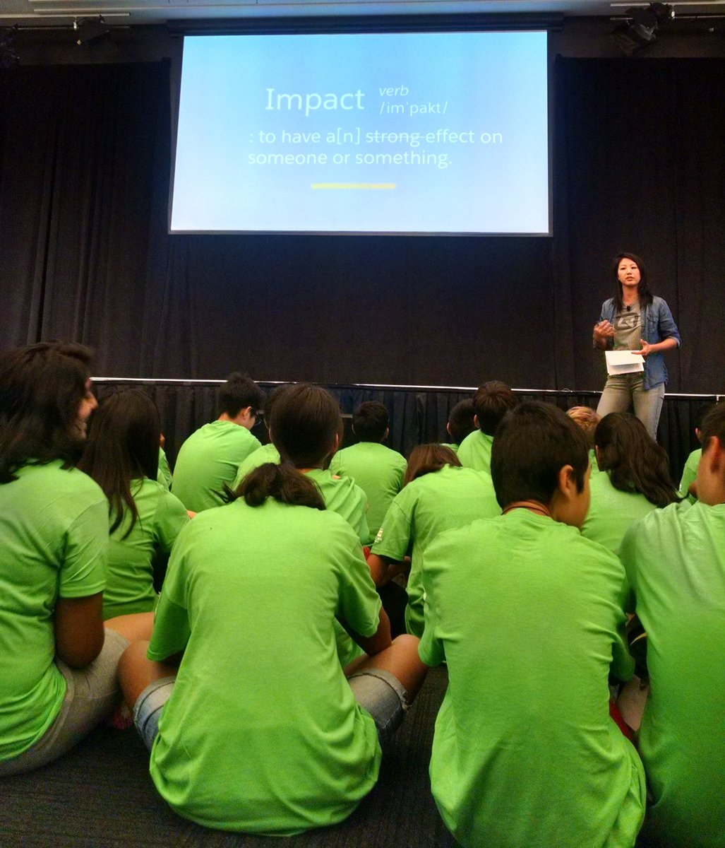MaraLuHC's tweet image. &quot;Impact starts small&quot; @LeeBrina inspiring the kids @ComputerHistory #Design_Code_Build #DCB #ComputerScience