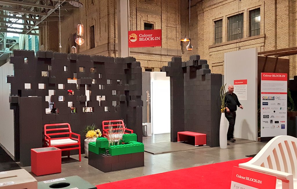 WPWoods's tweet photo. Only a few hours left to check out the Colour BLOCK-IN space featuring @Thermory and #Premline! @HomeShowsTO #design #fhs2016 #jamesloppie https://t.co/Ksjou3WXPn