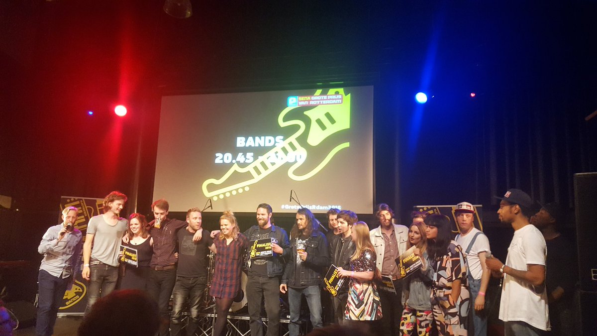 Van harte gefeliciteerd finalisten Bands @Senarechten #GrotePrijsRdam16 #mitchrivers <a href="/Lassetmusic/">L'Assetofficial</a> <a href="/VenusTropicaux/">Venus Tropicaux</a> <a href="/EmperorOrder/">Total Solutions</a> <a href="/mnrvandalen/">Meneer van Dalen</a>
