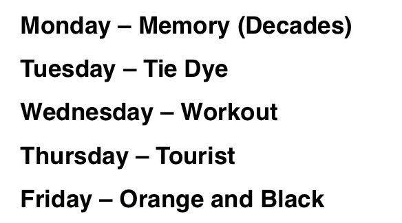 greenstuco's tweet photo. SPIRIT WEEK IS THIS WEEK!! https://t.co/fz9vuylpcS