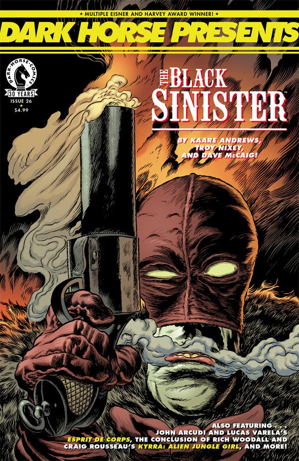 DarkHorseComics's tweet image. Dark Horse Presents #26 introduces "Black Sinister" by @kaareandrews and Troy Nixey! bit.ly/2dczS0I