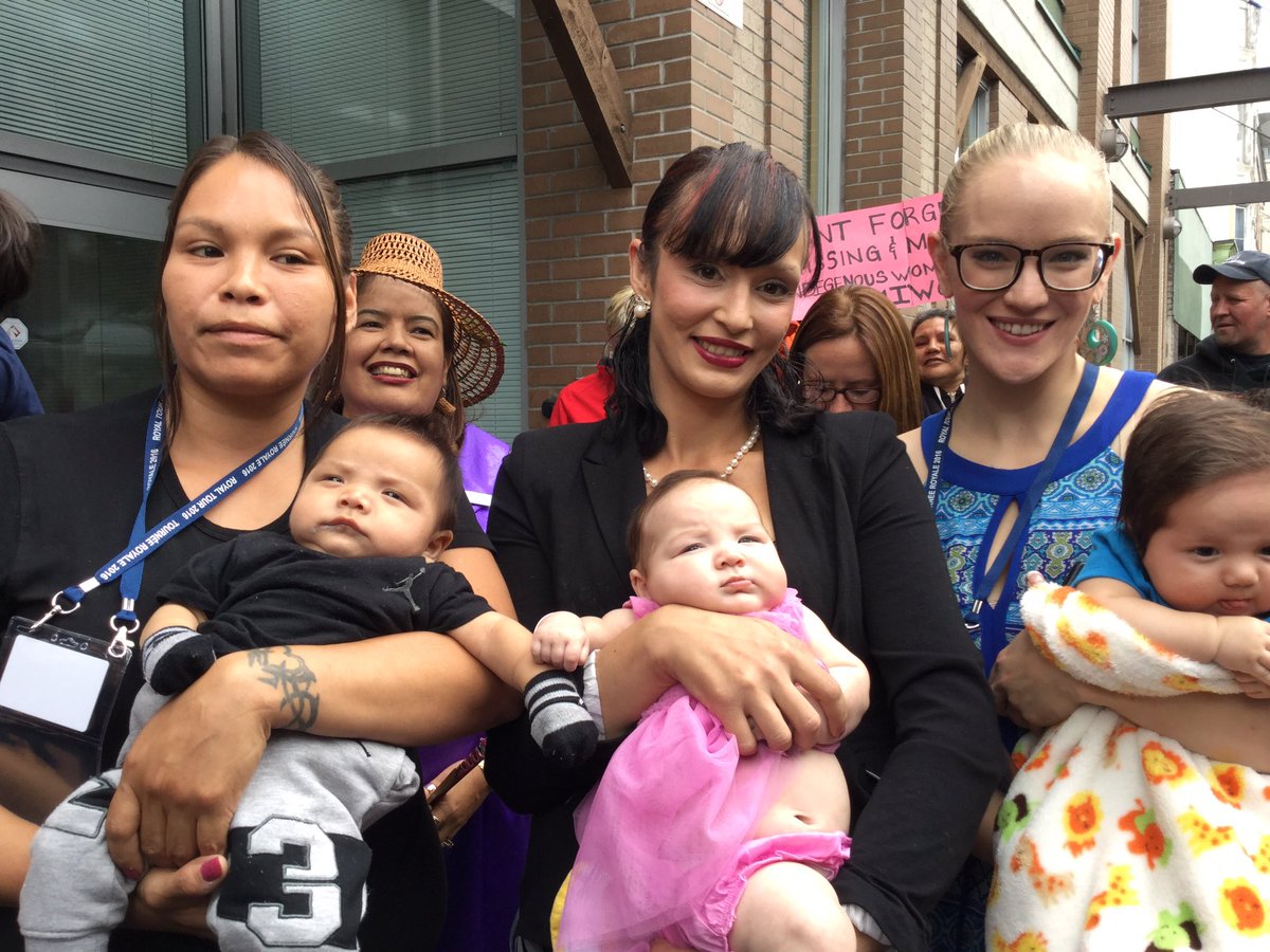 Three of 14 women who got the chance to talk with Prince William and Kate at <a href="/ShewayBC/">Sheway</a> "Kate touched my baby"