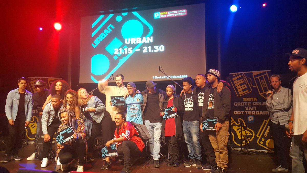 Popunie's tweet photo. Van harte gefeliciteerd finalisten urban @Senarechten #GrotePrijsRdam16 @HardHeaderz #watwatis @Montaa010 @Latiyah_Artista @FabzPi @Jaskelis https://t.co/KIxJIpkiQm