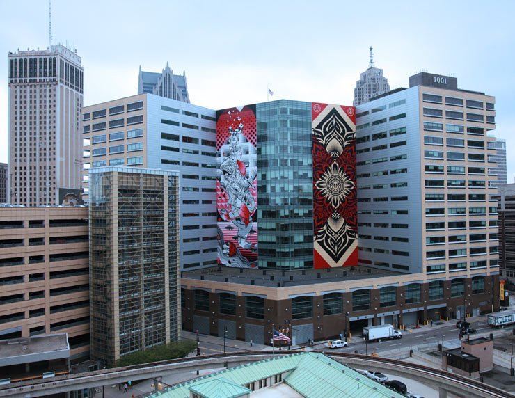 BKStreetArt's tweet photo. BSA Images Of The Week: 09.25.16 https://t.co/P9DD0MsyyG @OBEYGIANT #howandnosm #detroit https://t.co/F0HiKyO5ea