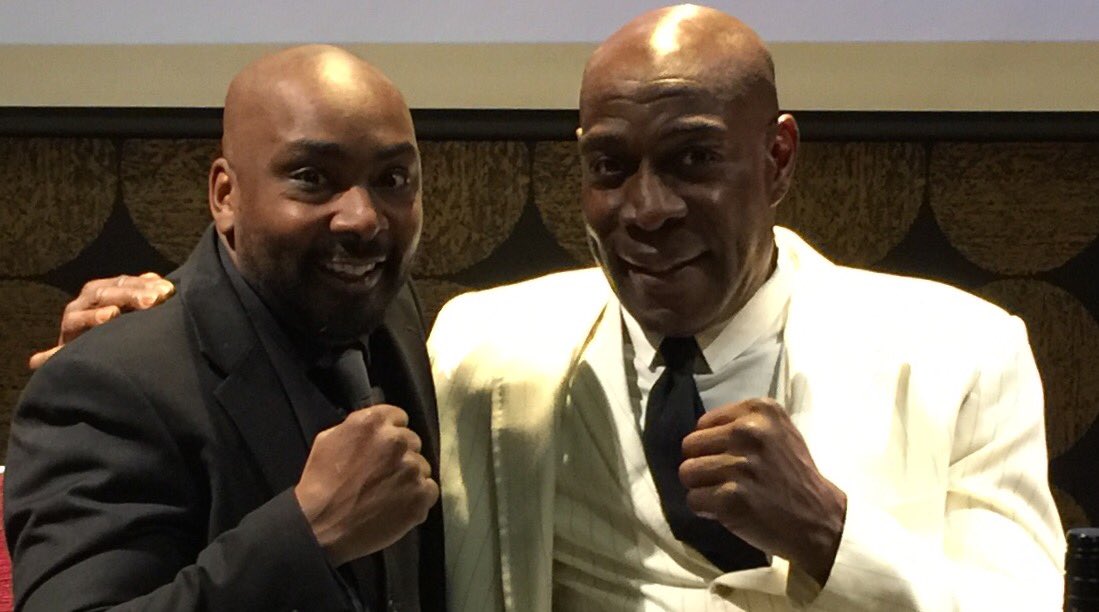 phoenixmuaythai's tweet image. Got to me one of my childhood heroes @frankbrunoboxer thanks for signing my shorts #boxing #frankbruno #Manchester #childhood #hero