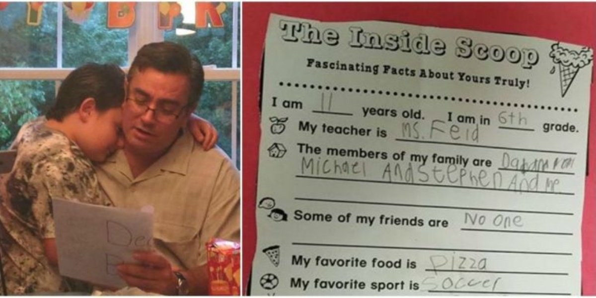 Cosmopolitan's tweet image. Dad Is Heartbroken After He Discovers His Autistic Son Has No Friends csmo.us/l3LQdcX