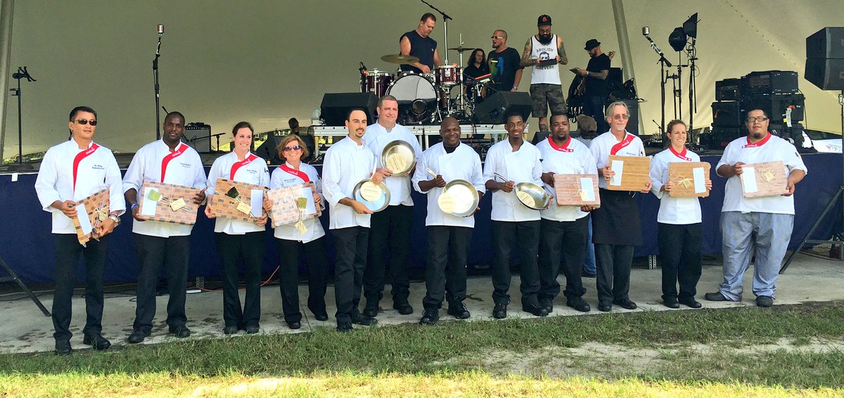 RozalynnGoodwin's tweet photo. Congrats to 2016 #WorkingWell #CookingWell Invitational Winners: @tidelandshealth (1st) @MUSChealth (2nd) @BeaufortMem (3rd)! #tasteofchs https://t.co/AEBXa3CFCn