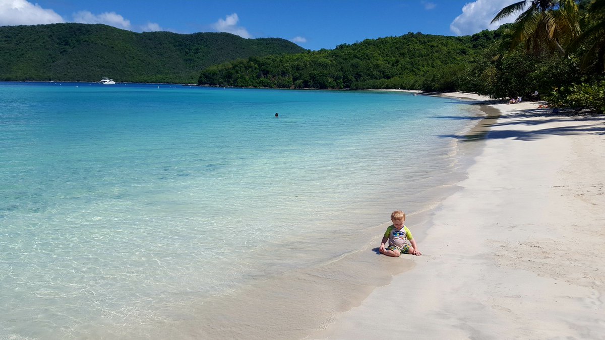 On an island in the sun, we'll be playing and having fun #SundayFunday #IslandLife #StJohn #USVI #BeachDay #MahoBay #CaribbeanLife