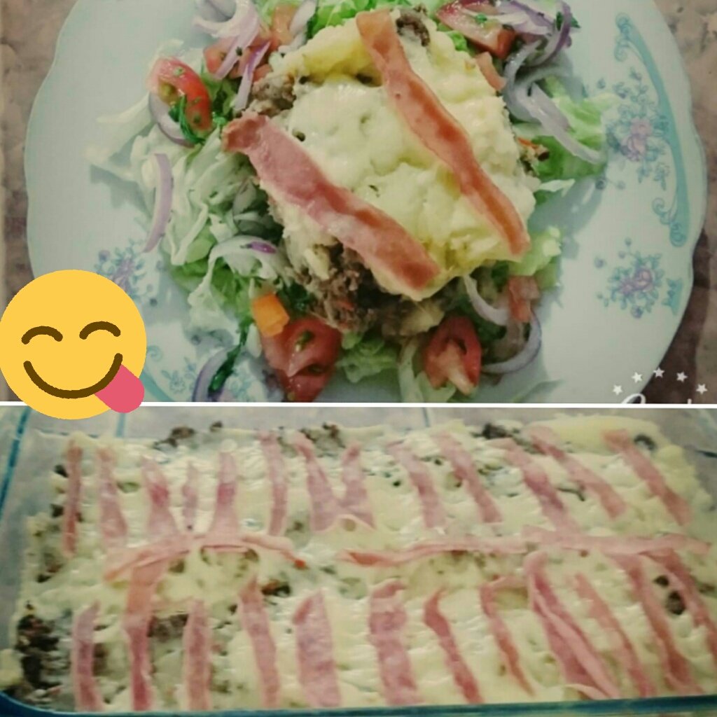 COMIDA DOMINGUEÑA ♥♡♡
PASTEL DE PATATA XD