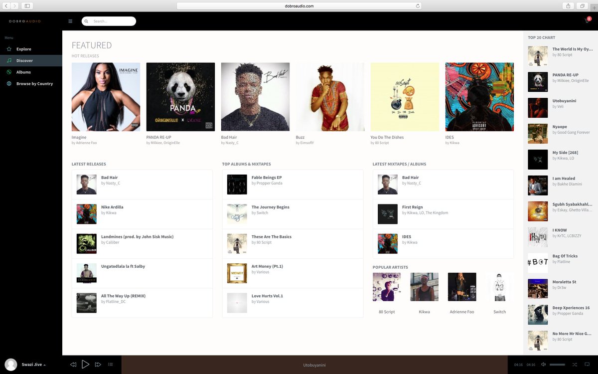 DobroAudio's tweet photo. After months of maintenance Dobro Audio music streaming service is now live!You can now upload &amp; share music immediately without waiting... https://t.co/HlRXLcV5wB