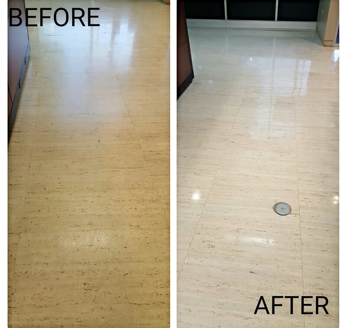 Think_Crete's tweet image. Diamond polished Travertine! A brand new look! #NWARK #NWA #polishedstone