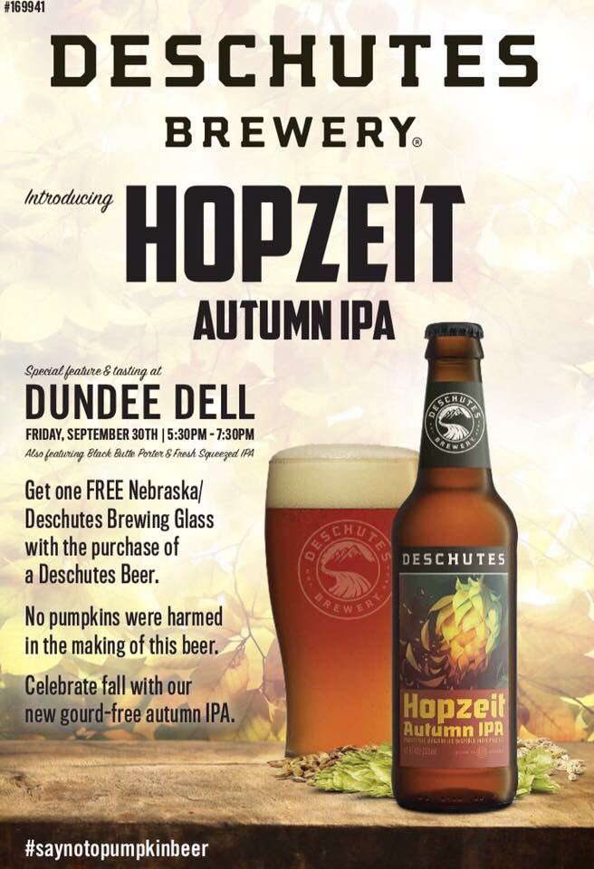 dundeedell's tweet photo. Mark your calendars for this Friday! Hopzeit beer at the Dell plus a free glass! #freegiveaway #Dundeebars https://t.co/gWqK6OcwQ2