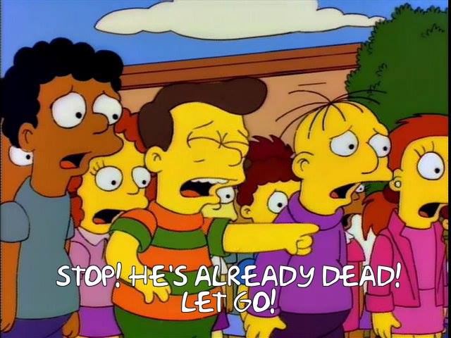 ElmStreet2010's tweet photo. #PittsburghSteelers fans right now. This is just brutal. #PITvsPHL #NFL #EverySimpsonsEver https://t.co/1ijFiT9qQJ