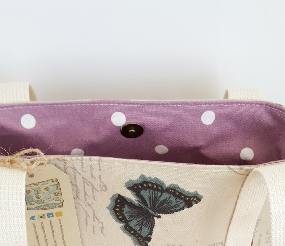 Small Butterfly Tote Bag, Handmade Vegan Handbag, Gift For Mum… etsy.me/29ktiE0 #etsyuksellers #VeganHandbag