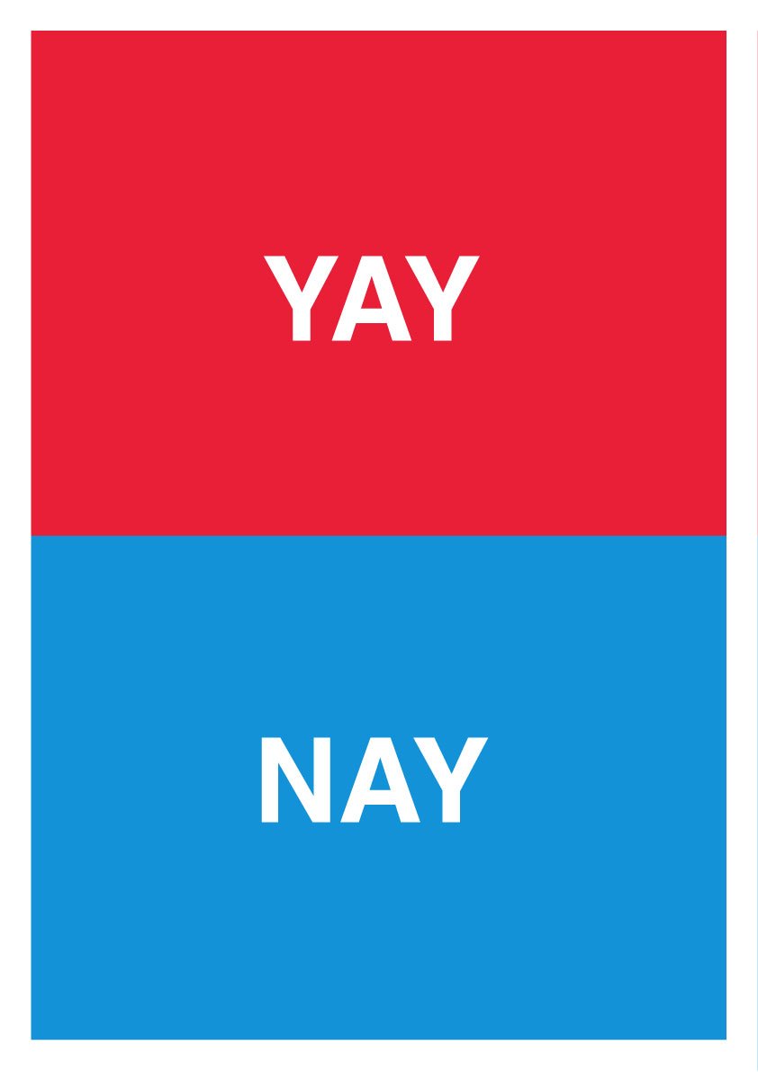 Useful_Tactics's tweet photo. Slogan 87 Yay Nay
Bit unsubtle but it is Sunday night
And would be interpreted differently in the US
#Slogans #contemporaryart #UKPolitics https://t.co/5Xo1gr3Upz