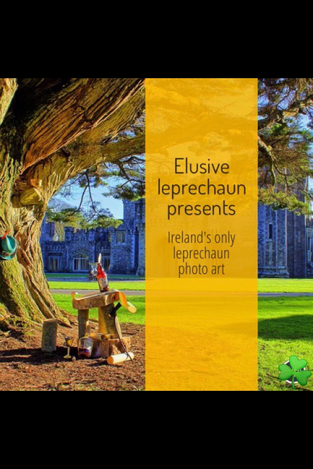 They exist. Stunning irish art. #leprechaun #art #photo #expat #irish #Ireland #Gift #irishexpat #GAA #photoart #unique #quirky #greatgift