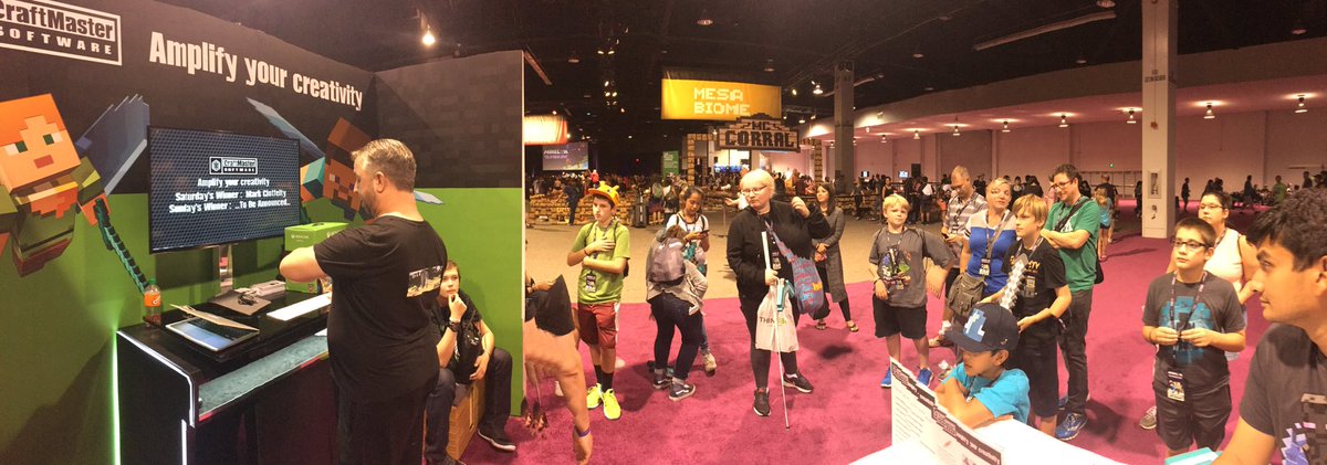 CraftMasterSW's tweet photo. Congratulations Jody Novakosy! You're the lucky winner of the Xbox One game console here at #MINECON2016. Please stop by to claim your prize https://t.co/HTu2HITRr2