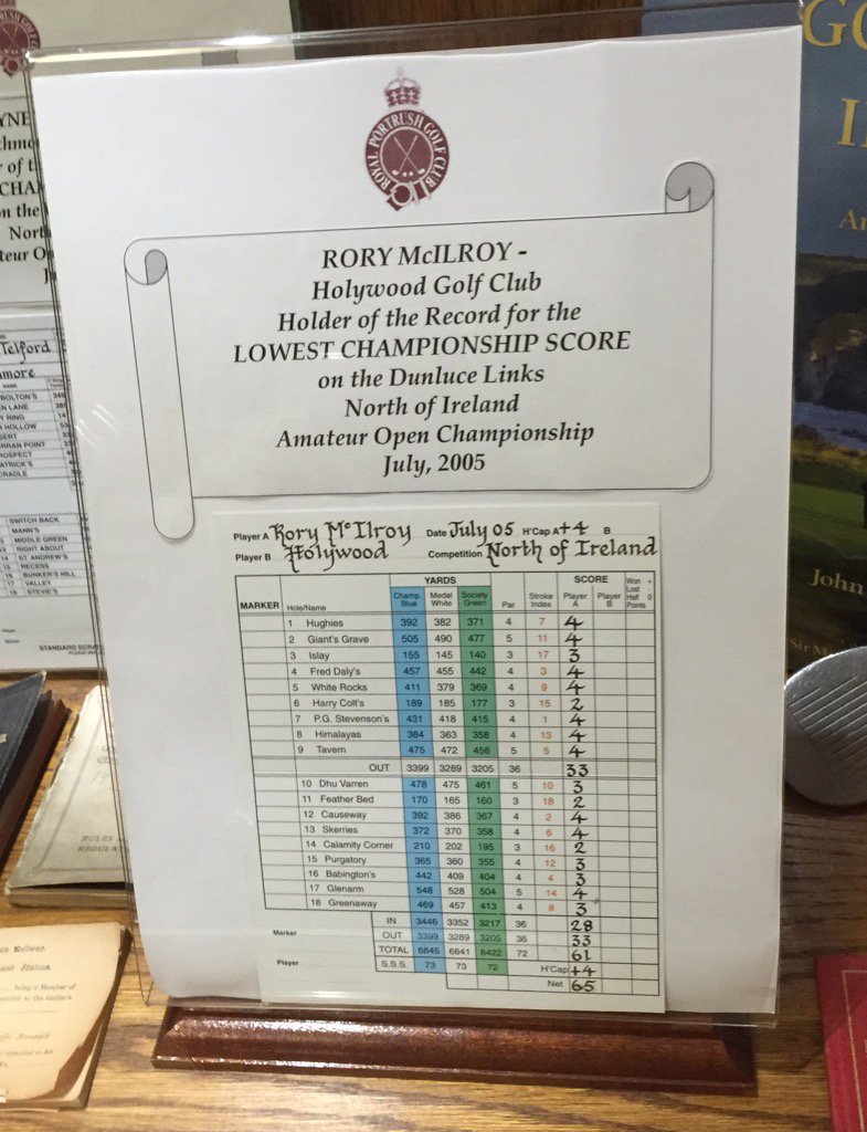 JasonBDadOF3's tweet photo. @MattGinellaGC saw this few weeks ago at Royal Portrush - @McIlroyRory could turn it on - even when he was only 15! https://t.co/1Fg1nDfMVd