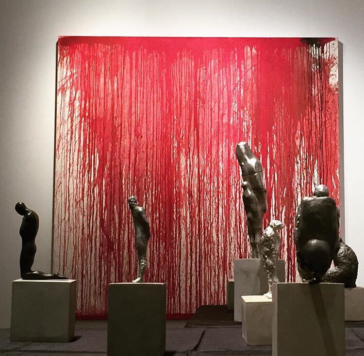 emilalzamora's tweet photo. Expo Chicago. Nice presentation with #MARCSTRAUS and some other great artists like #JongOh and #HermanNitsch https://t.co/QuWrNEgdbk