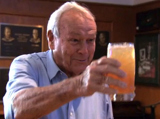 Thank you Arnold for the Palmer #IceTeaLemonade 
#RIP #GolfingLegend