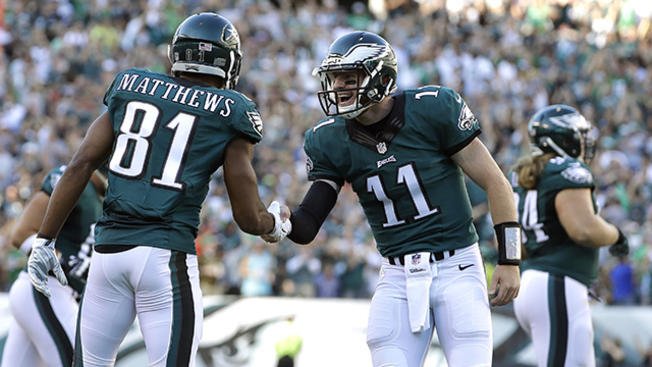 Carson Wentz and Jordan Matthews share unique touchdown celebration: EaglesTalk