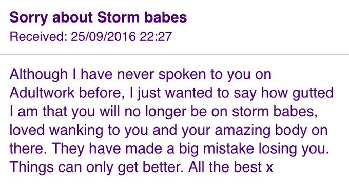 Thank you guys for your support so true about a horrendous company @stormbabestv https://t.co/lvMuvK<a href="/tag/glambidz"class="tags"><span>#glambidz</span></a>