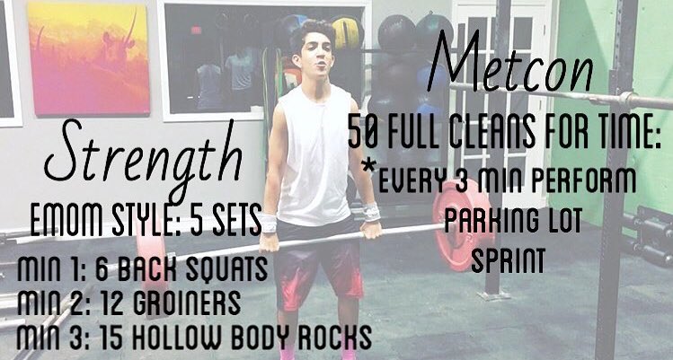 IMTCrossFit's tweet photo. Monday WOD | 9.26.16 | 
Ripped and Lean: 95/55
Master of All: 135/95
Strength: 155/105 https://t.co/SRObjpm7OR