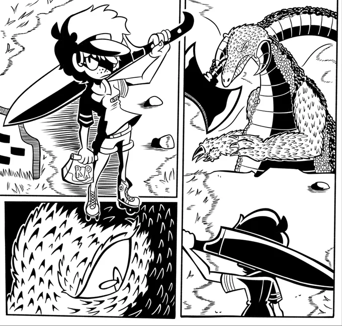 Bun encounters a wild kaiju 