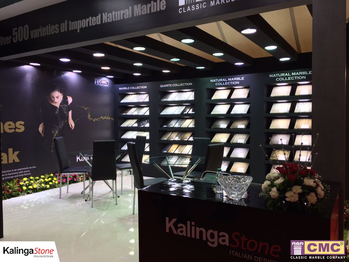 #KalingaStone, the #EngineeredStone brand of #CMC, exhibits its #Marble & #Quartz collection at @FOAID2016

#ConferencePartner #FOAID #Stall