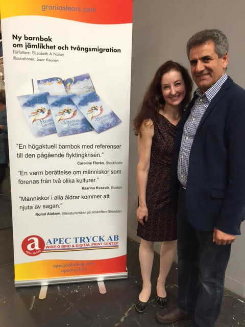 Ali Çiftçi (right), Founder and CEO of Apec Förlag, has published over 90 #Kurdish and Swedish children's books since 1988. #Twitterkurds