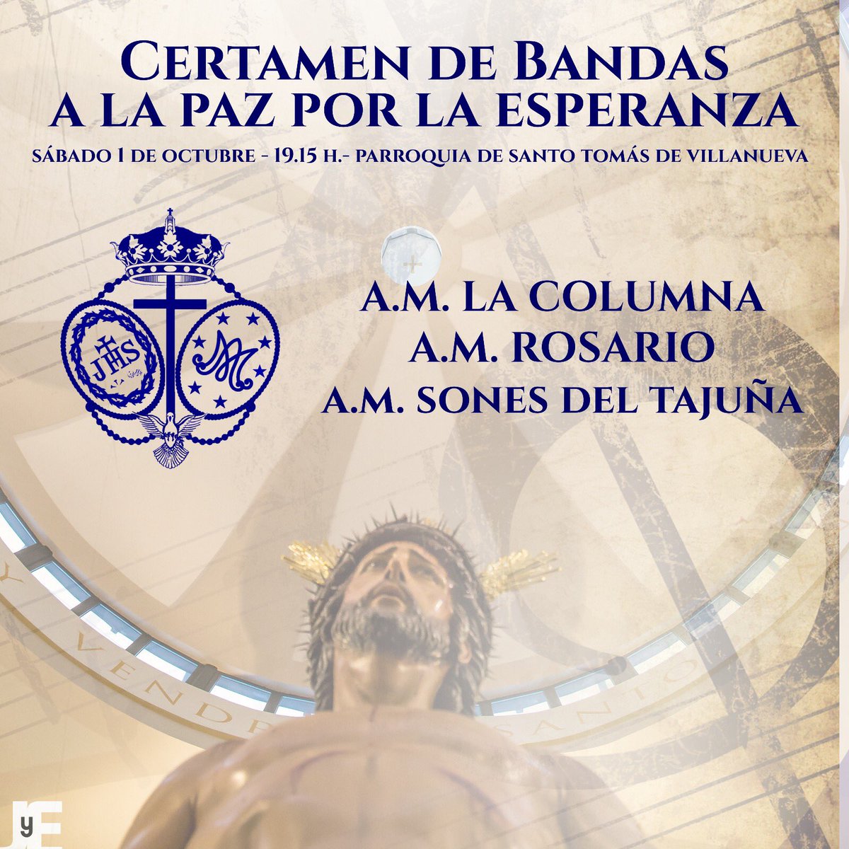 ¡Este sábado a las 19:15 h.! Certamen de Bandas "A la Pz por la Esperanza"