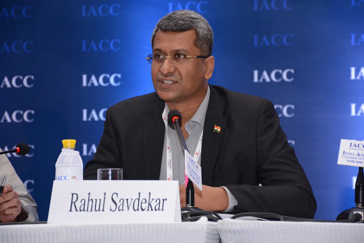 iaccindia's tweet photo. Mr Rahul Savdekar's perception of smart cities gave new direction to the discussion. #iaccsummit @iaccindia @IndoUS_NIC @MicrosoftIndia https://t.co/c8430KRMHB