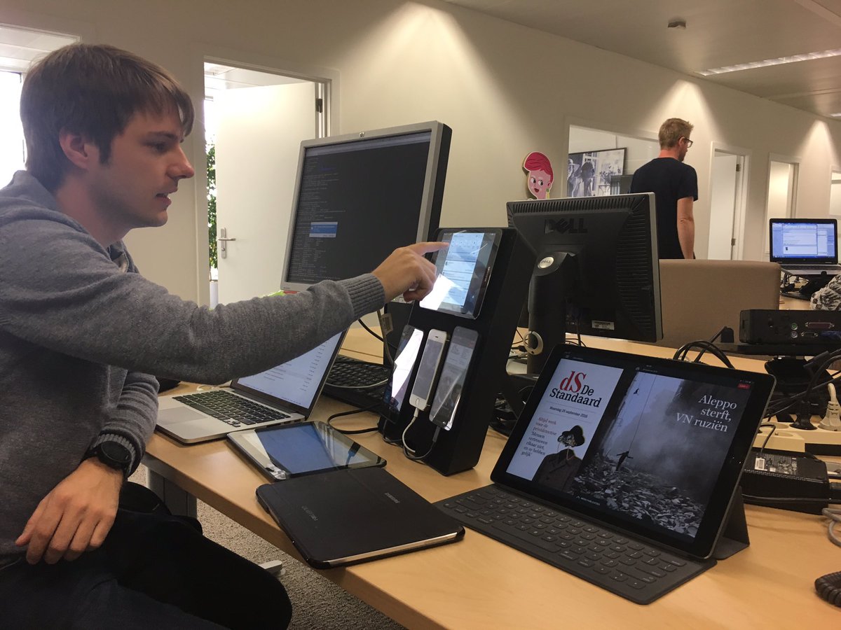 Spannende dag, we zijn klaar om ons nieuw platform en de nieuwe digitale De Standaard te lanceren ;)