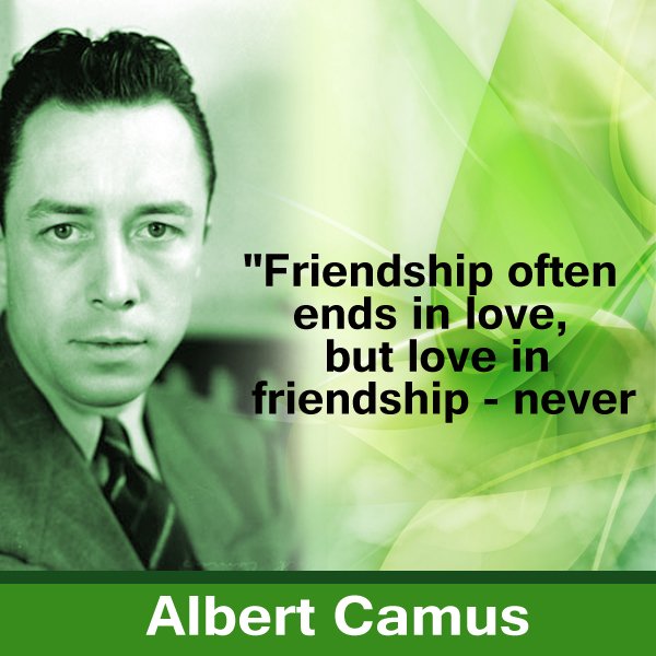 “Friendship often ends in love, but love in friendship – never.” -Albert Camus
english.dcbooks.com/friendship-oft…