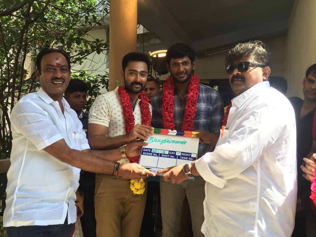 Starting Mysskin's #Thupparivaalan with <a href="/VishalKOfficial/">Vishal</a> now😃😃happy to join again with the master. Need all ur blessings n support🙏🙏