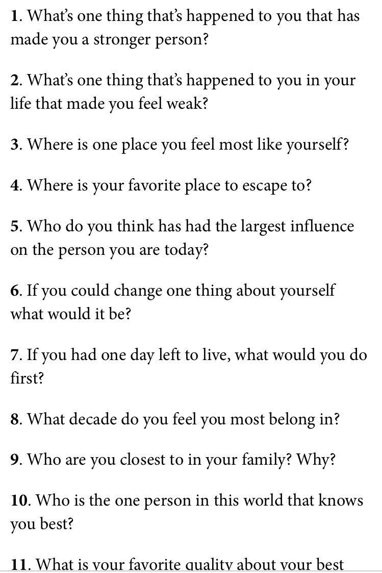 50 Questions To Get To Know Someone